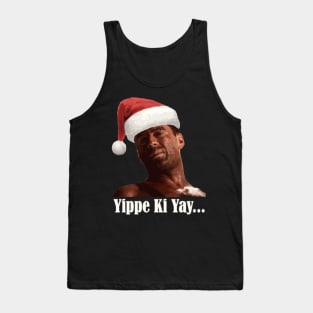 vintage Christmas Action Movie Tank Top